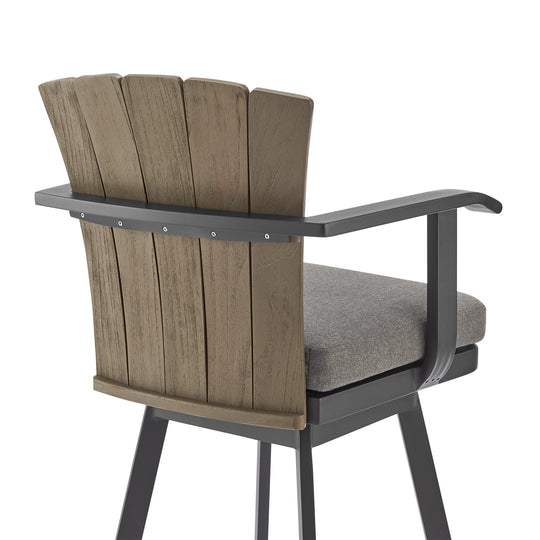 Hazel Swivel Outdoor Bar Stool