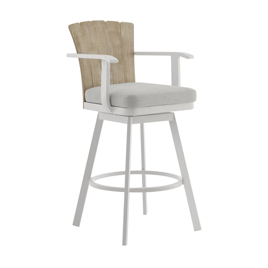 Hazel Swivel Outdoor Bar Stool