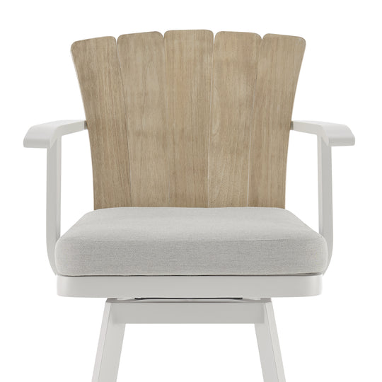 Hazel Swivel Outdoor Bar Stool