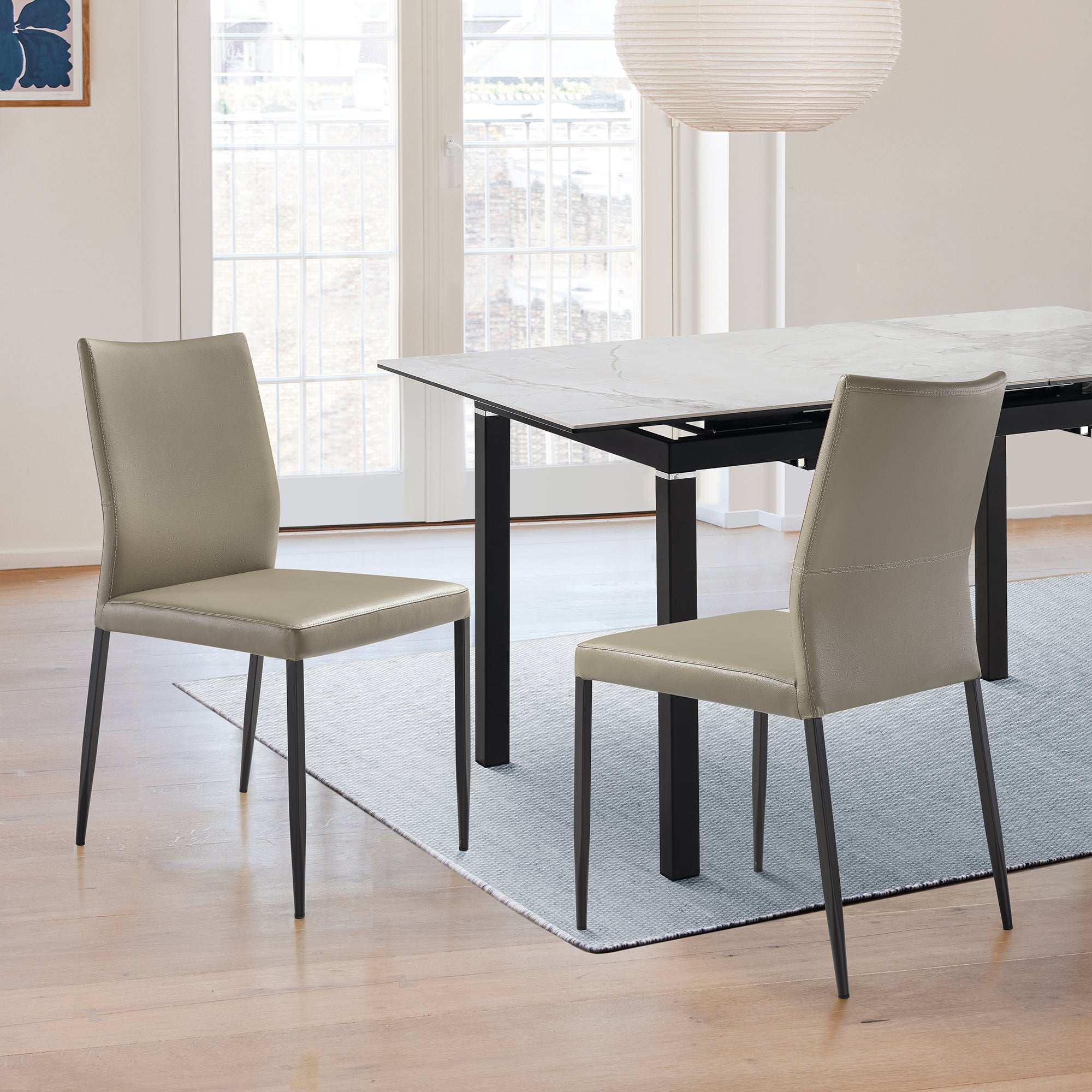 Armen Living Kash Modern Dining Chairs - Thumbnail 4