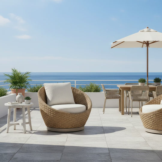 Kobalt Outdoor Swivel Lounge Chair