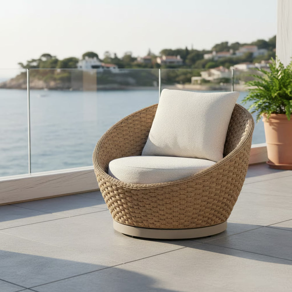 Kobalt Outdoor Swivel Lounge Chair