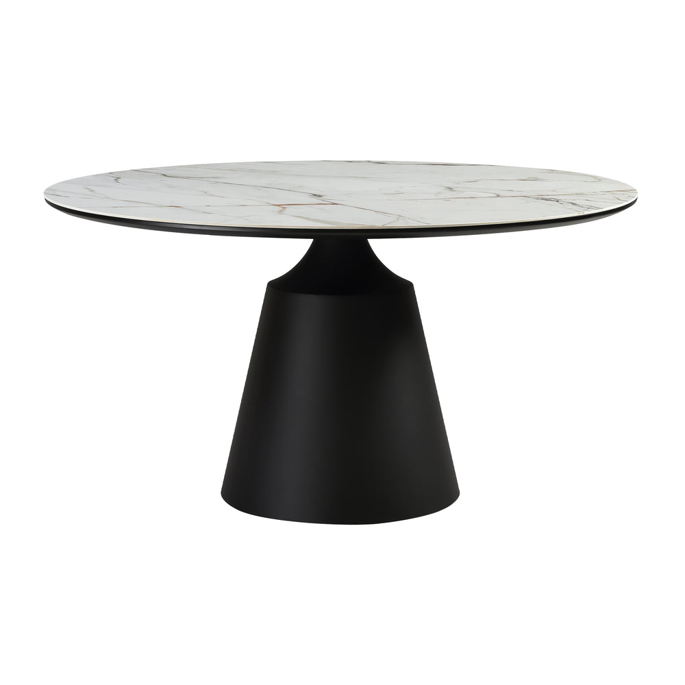 Knox Round Stone Dining Table