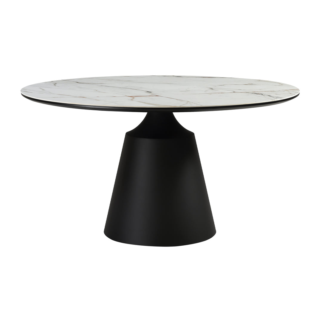 Knox Round Stone Dining Table