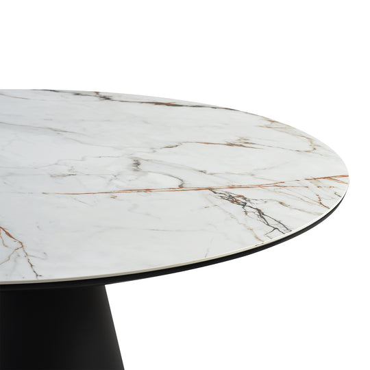 Knox Round Stone Dining Table