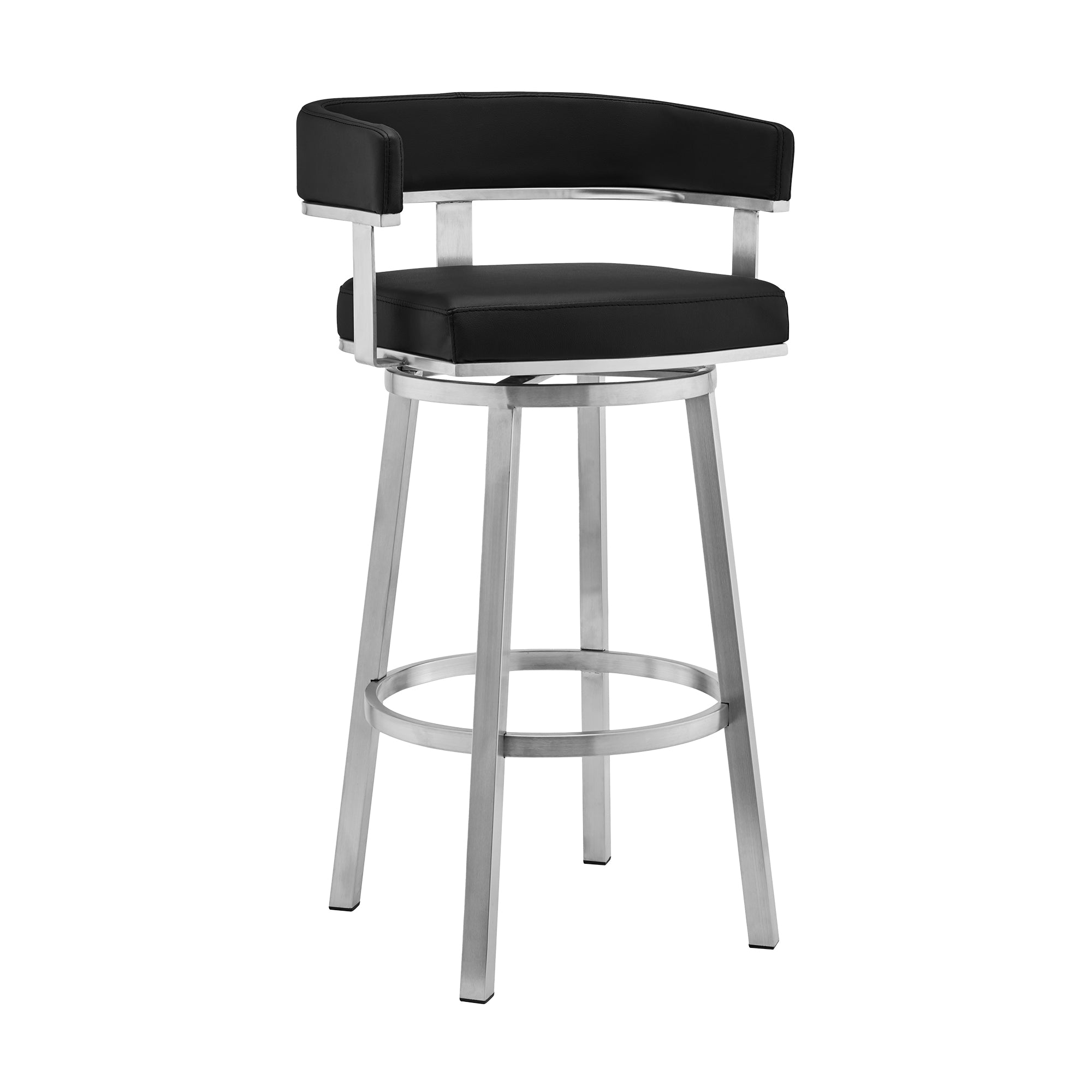 Armen Living Lorin Swivel Stool