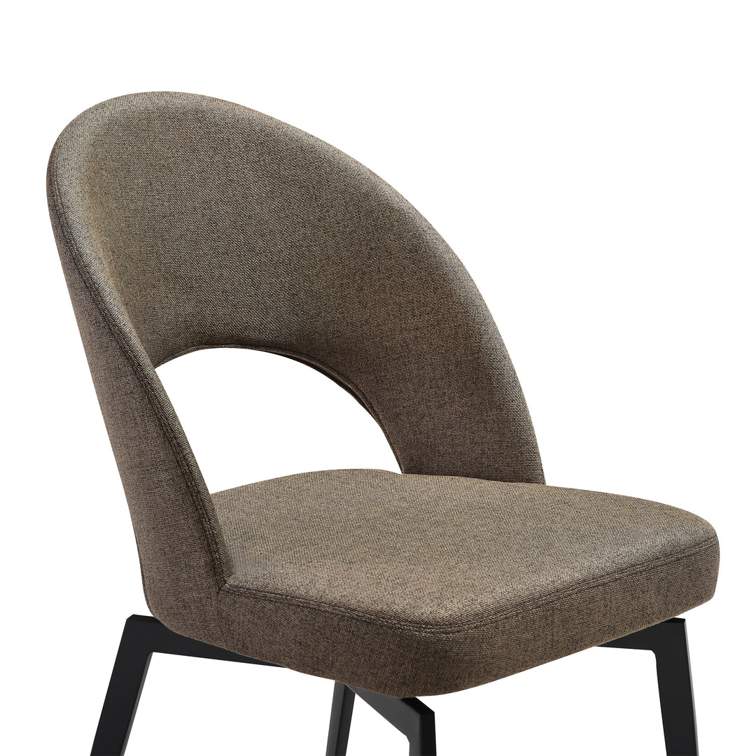 Lucia Swivel Upholstered Dining Chair Set of 2