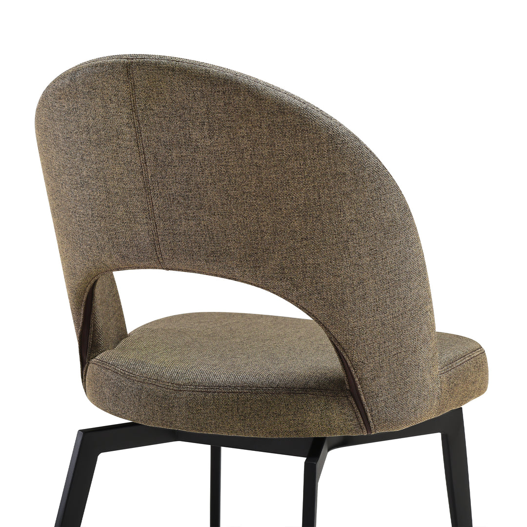 Lucia Swivel Upholstered Dining Chair Set of 2