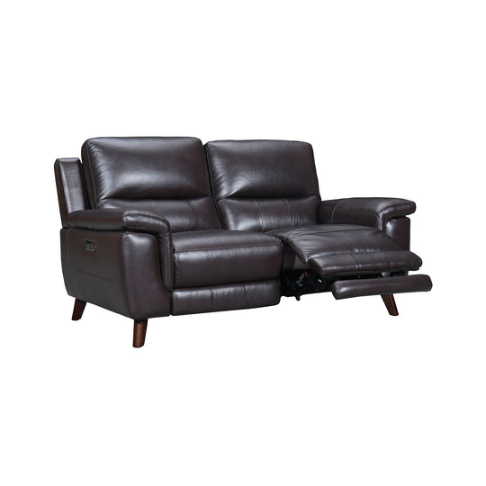 Lizette Leather Power Recliner Loveseat with USB
