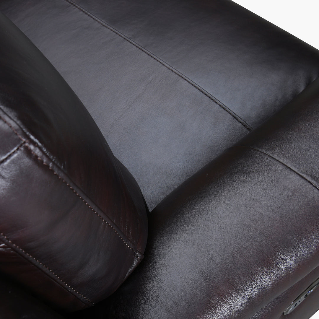 Lizette Leather Power Recliner Loveseat with USB