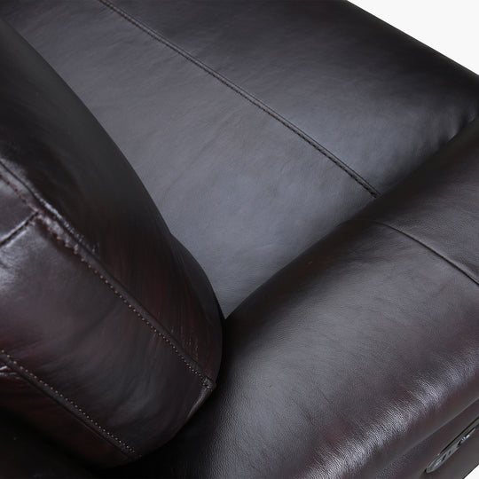 Lizette Leather Power Recliner Loveseat with USB
