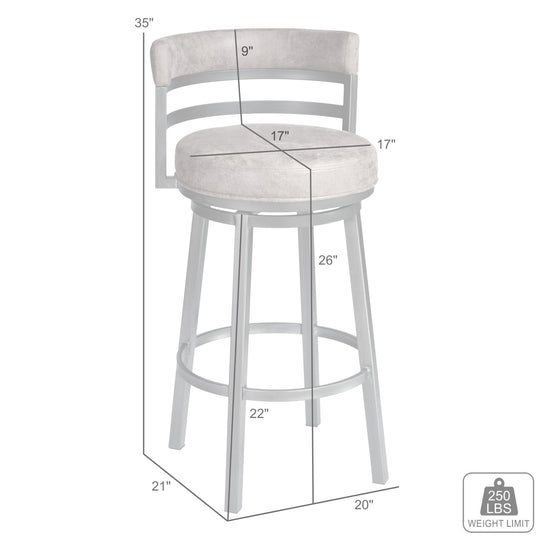 Armen Living Madrid Painted Finish Barstool