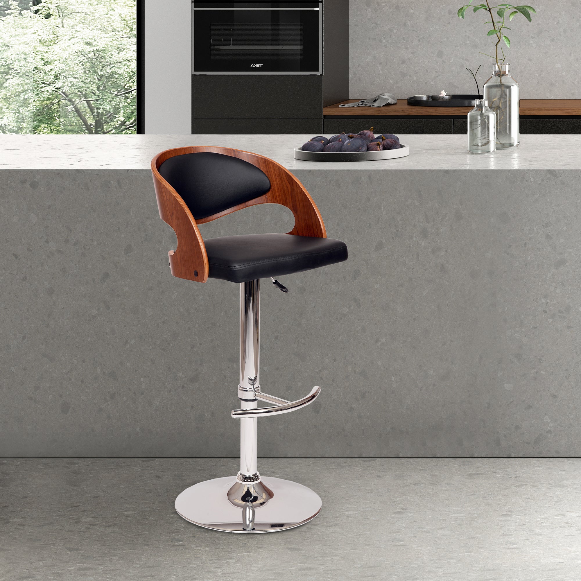 armen living Malibu Adjustable Barstool