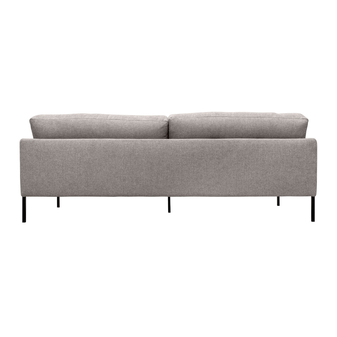 Michalina 84" Fabric Sofa with Black Metal Legs