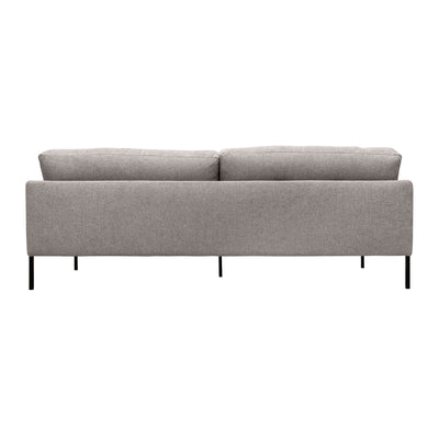 Michalina 84" Fabric Sofa with Black Metal Legs
