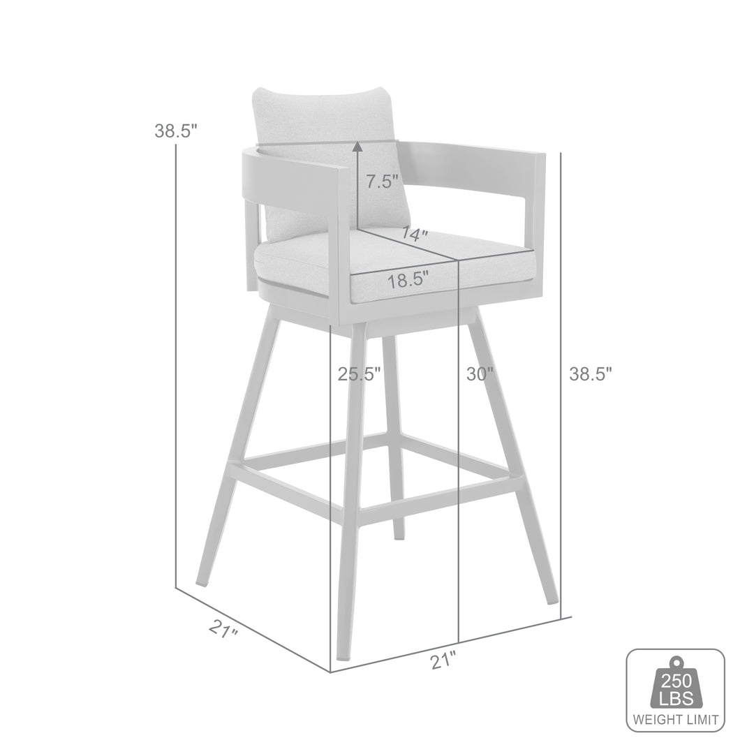 Menorca Swivel Outdoor Bar Stool