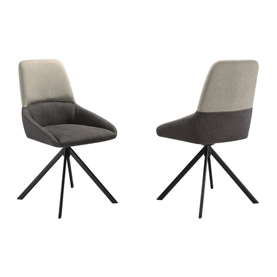 Maverick Swivel Upholstered Dining Chair Set of 2