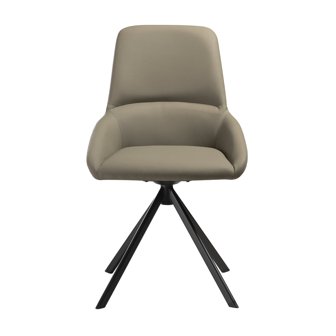 Maverick Swivel Upholstered Dining Chair Set of 2