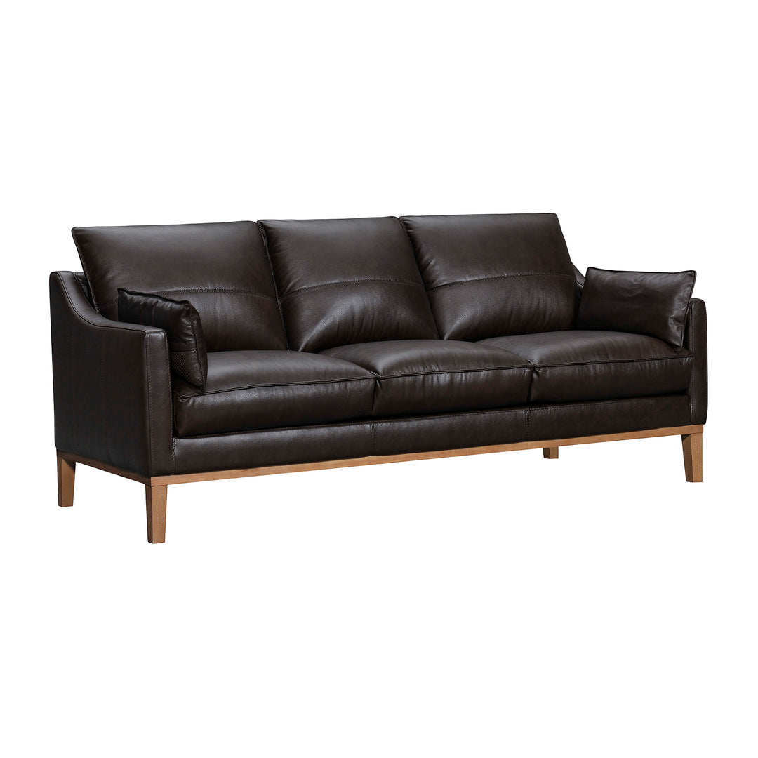 Pompeii 87 in. Leather Sofa