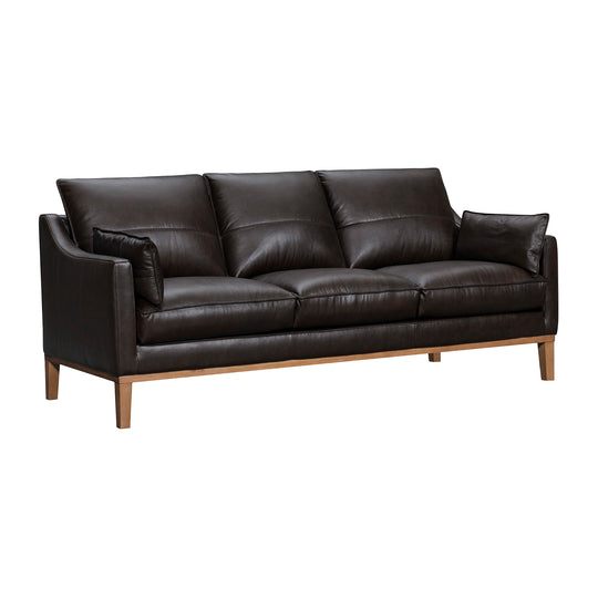 Pompeii 87 in. Leather Sofa