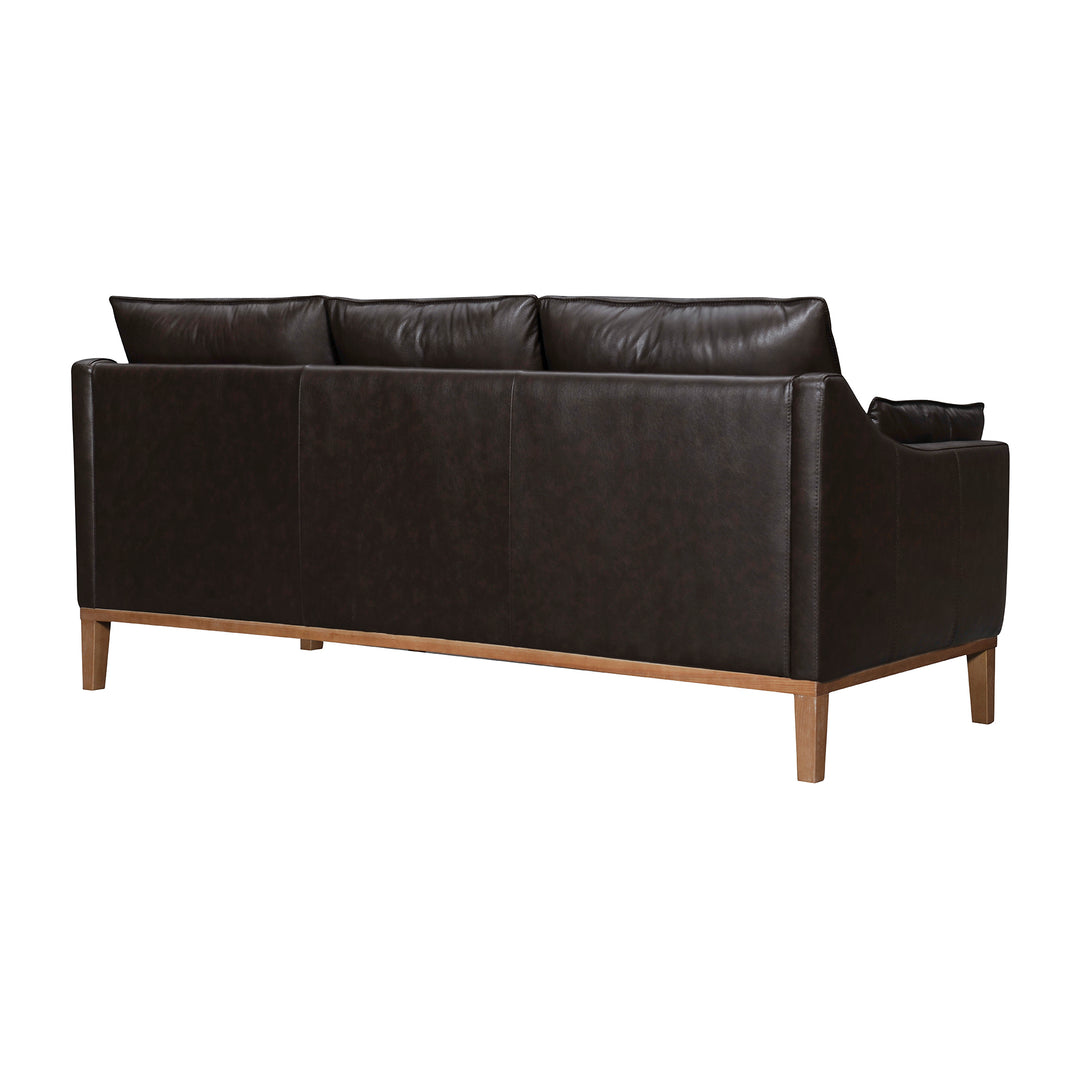 Pompeii 87 in. Leather Sofa