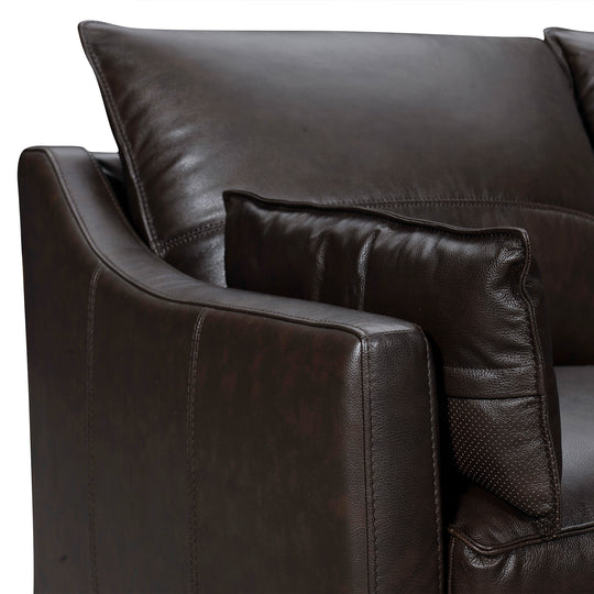 Pompeii 87 in. Leather Sofa