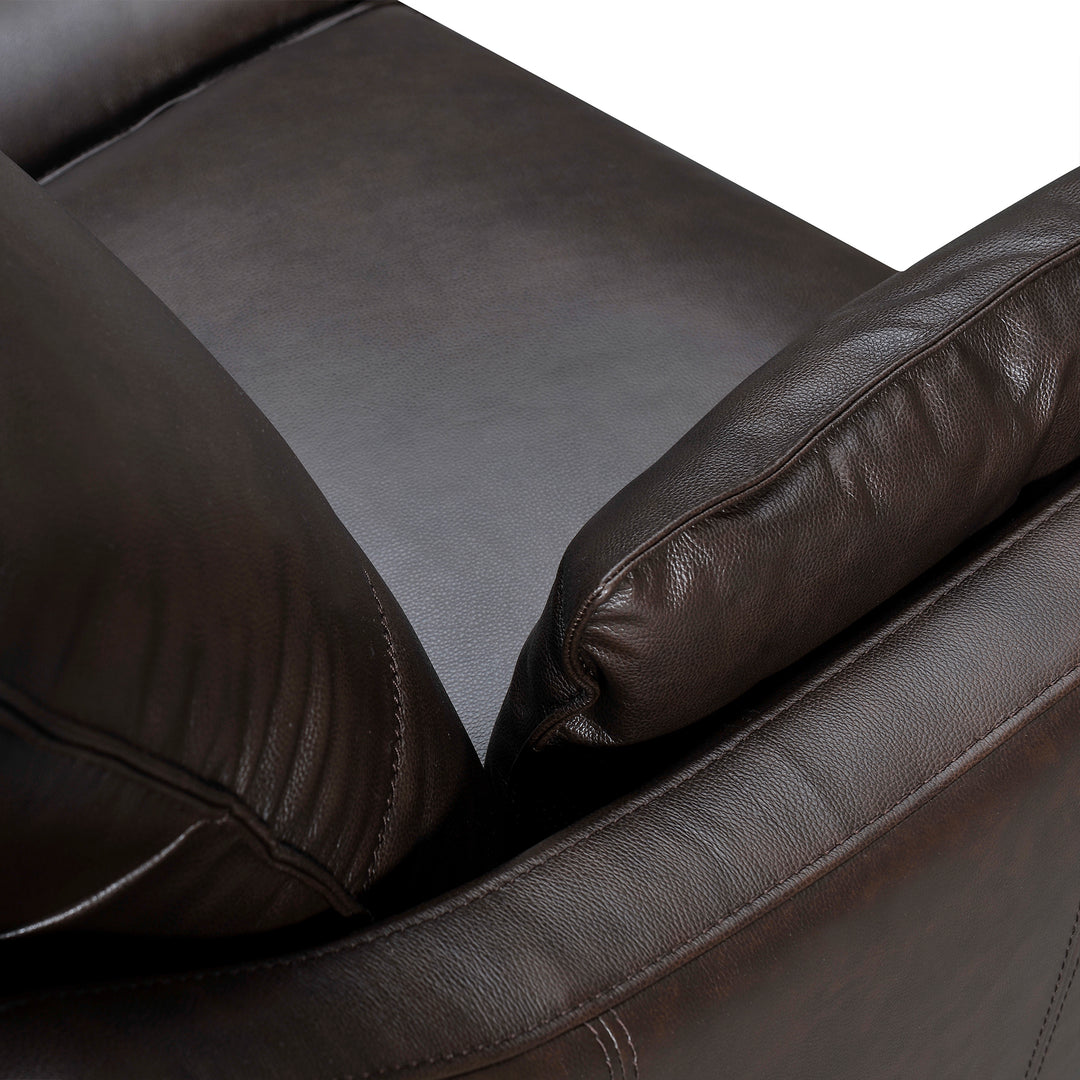 Pompeii 87 in. Leather Sofa