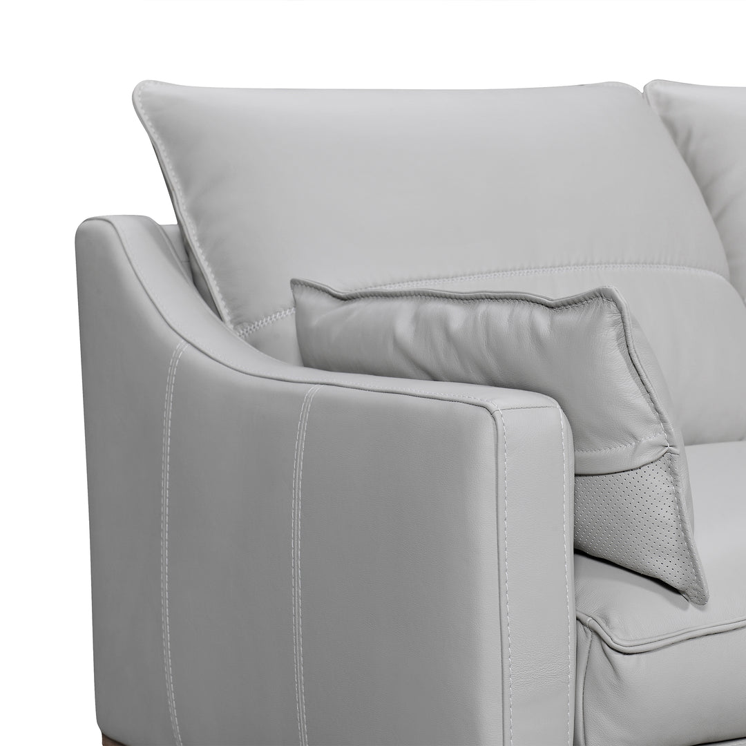 Pompeii 87 in. Leather Sofa