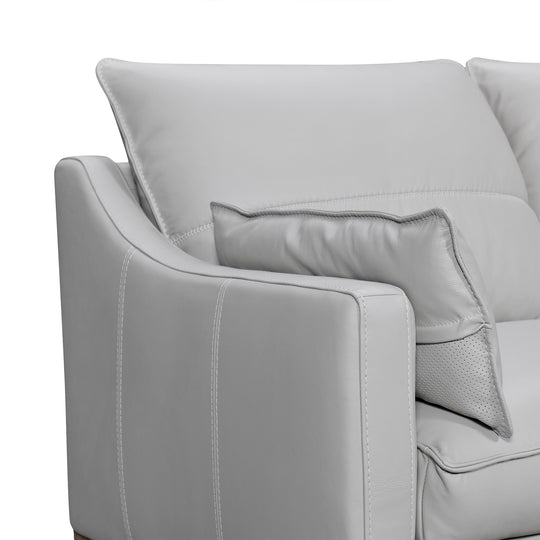 Pompeii 87 in. Leather Sofa