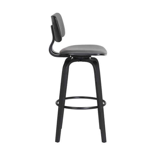 Armen Living Pico Upholstered Swivel Barstool