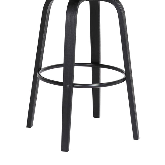 Armen Living Pico Upholstered Swivel Barstool