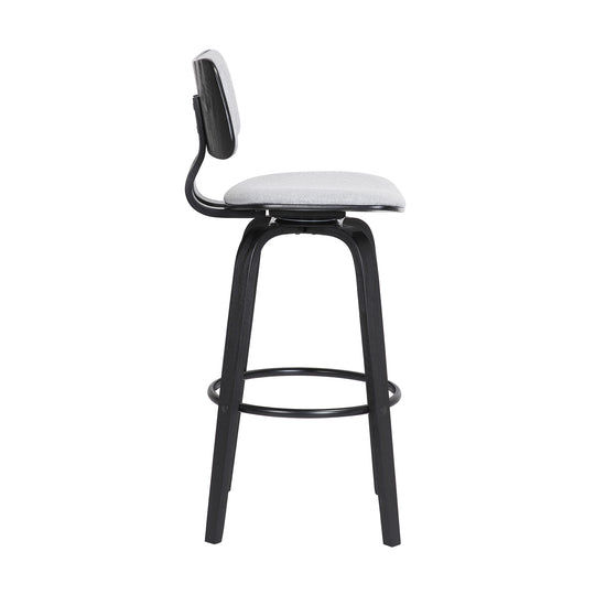 Armen Living Pico Upholstered Swivel Barstool