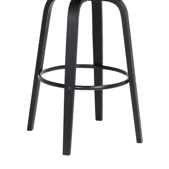 Armen Living Pico Upholstered Swivel Barstool