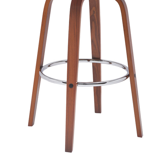 Armen Living Pico Upholstered Swivel Barstool