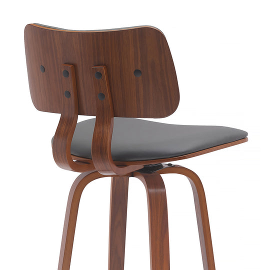 Armen Living Pico Upholstered Swivel Barstool