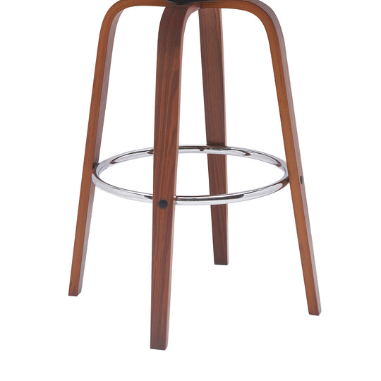 Armen Living Pico Upholstered Swivel Barstool