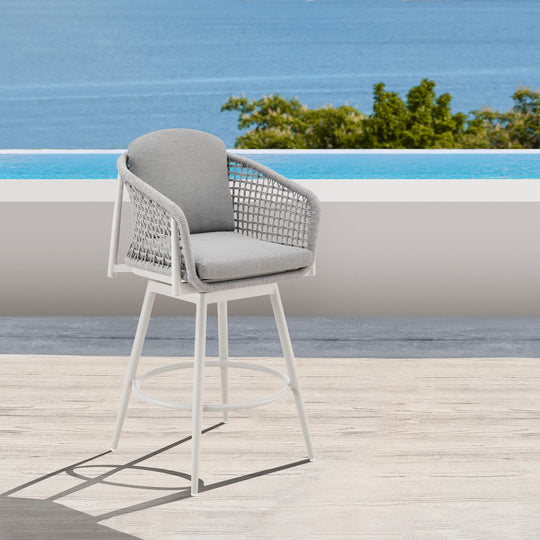 Rhodes Swivel Outdoor Bar Stool