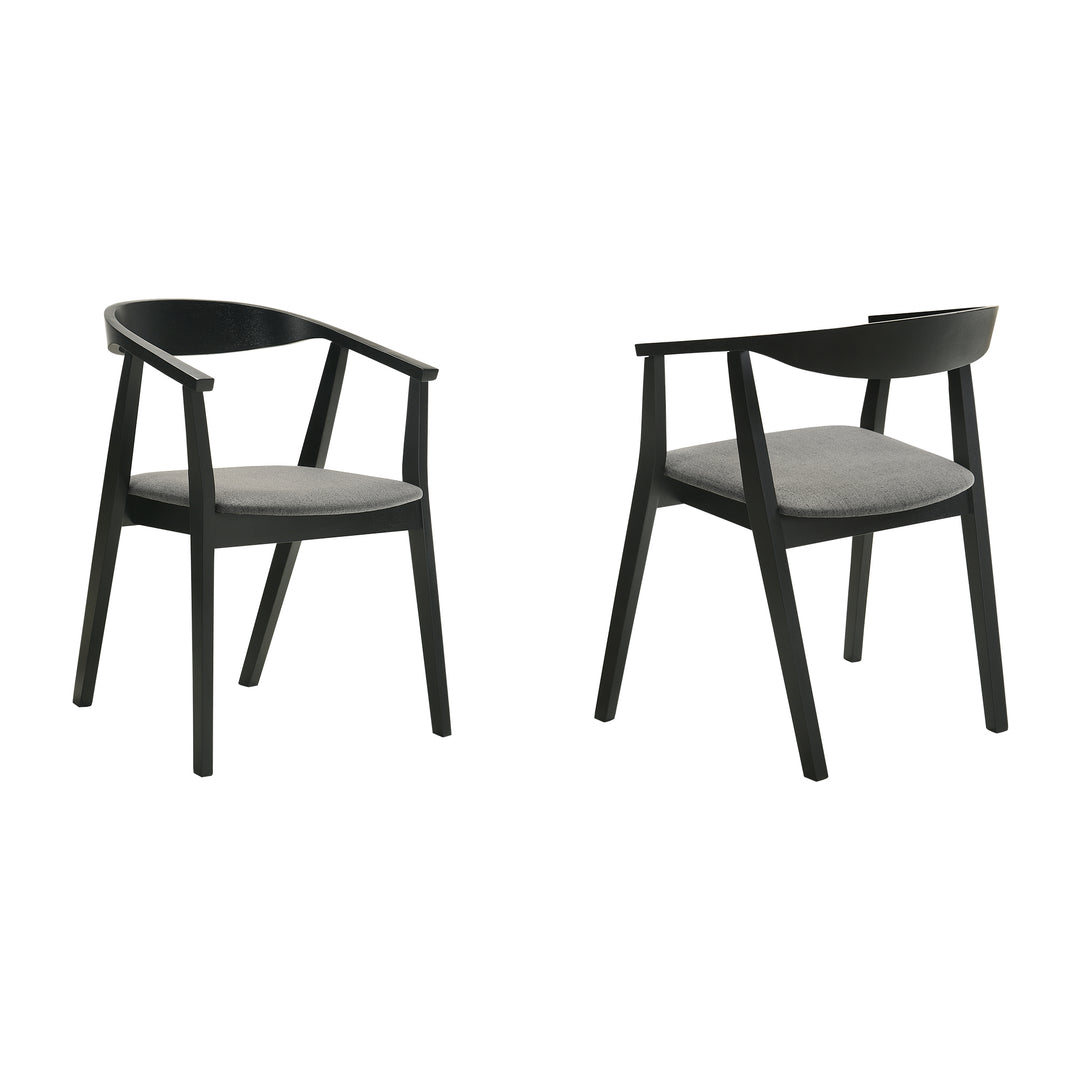 Santana Upholstered Wood Dining Chair - Set of 2