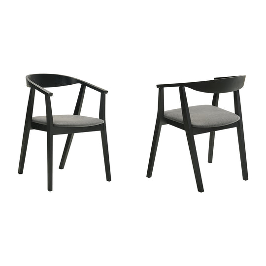 Santana Upholstered Wood Dining Chair - Set of 2