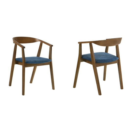 Santana Upholstered Wood Dining Chair - Set of 2