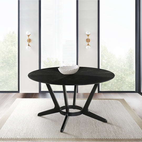 Santana Round Wood Dining Table