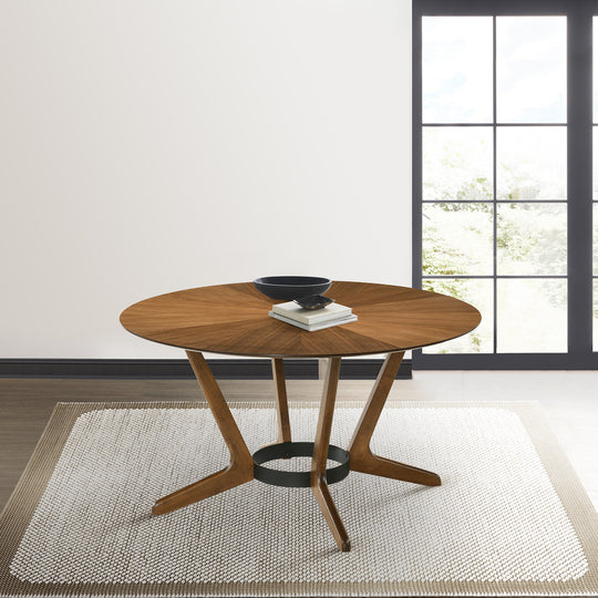 Santana Round Wood Dining Table