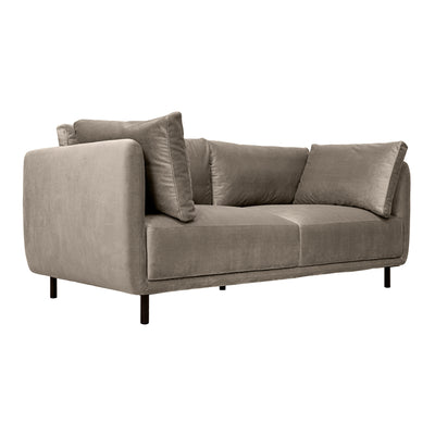 Serenity 79" Fabric Sofa with Black Metal Legs