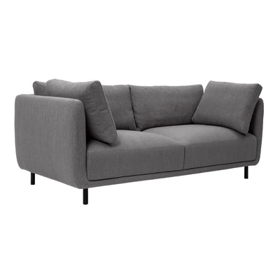 Serenity 79" Fabric Sofa with Black Metal Legs