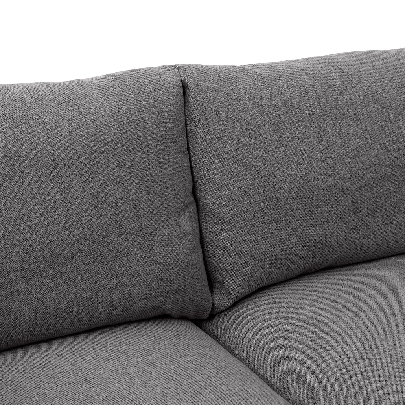 Serenity 79" Fabric Sofa with Black Metal Legs