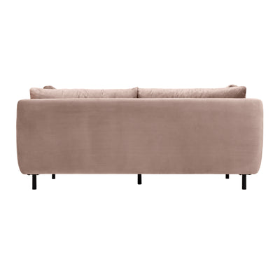 Serenity 79" Fabric Sofa with Black Metal Legs
