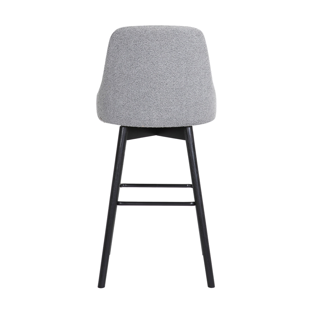 Armen Living Sicily Upholstered Swivel Barstool