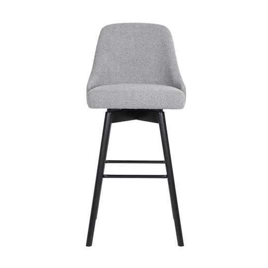 Armen Living Sicily Upholstered Swivel Barstool