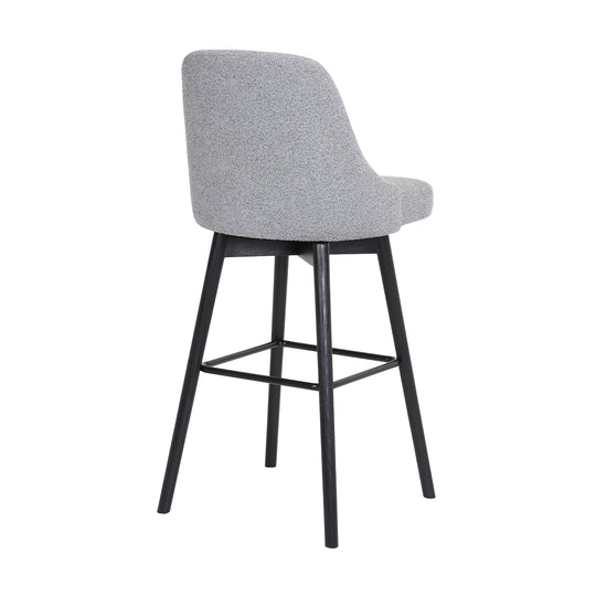 Armen Living Sicily Upholstered Swivel Barstool