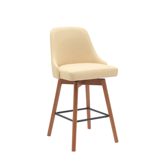 Armen Living Sicily Upholstered Swivel Barstool